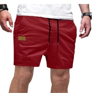 JMIERR Men’s Red Casual/Athletic Shorts